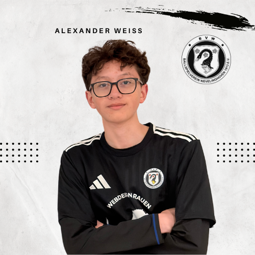 Spieler Alexander Weiss  des BV-W Jugendgruppe C1
