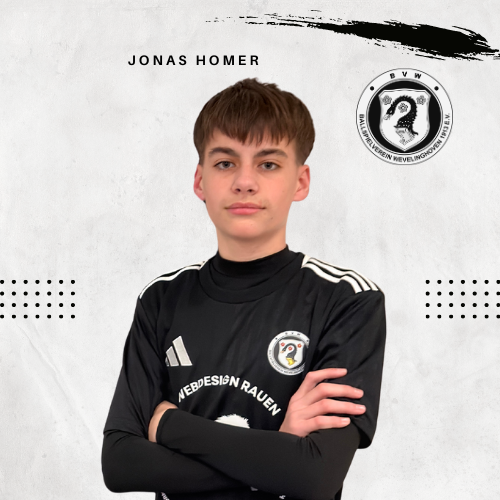 Spieler Jonas Homer des BV-W Jugendgruppe C1
